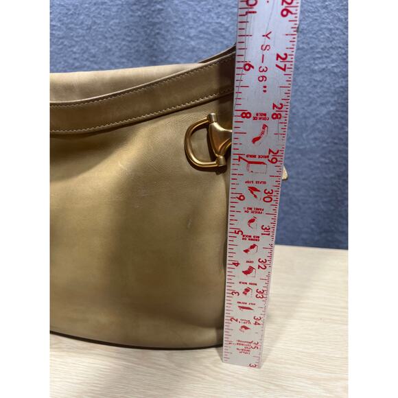 Vintage 1970’s Gucci Horsebit Beige Crossbody Shoulder Bag (some flaws READ) - Picture 15 of 16